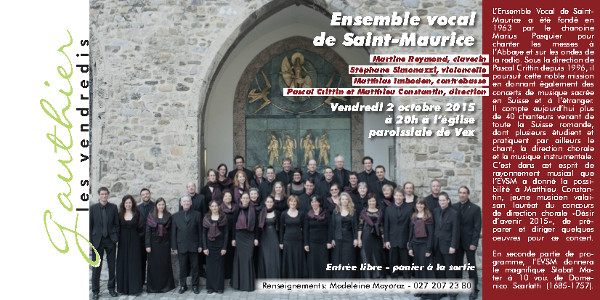 Publicité concert de Vex